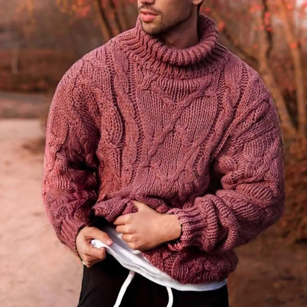 Dominia | Men’s Chunky High Neck Winter Sweater