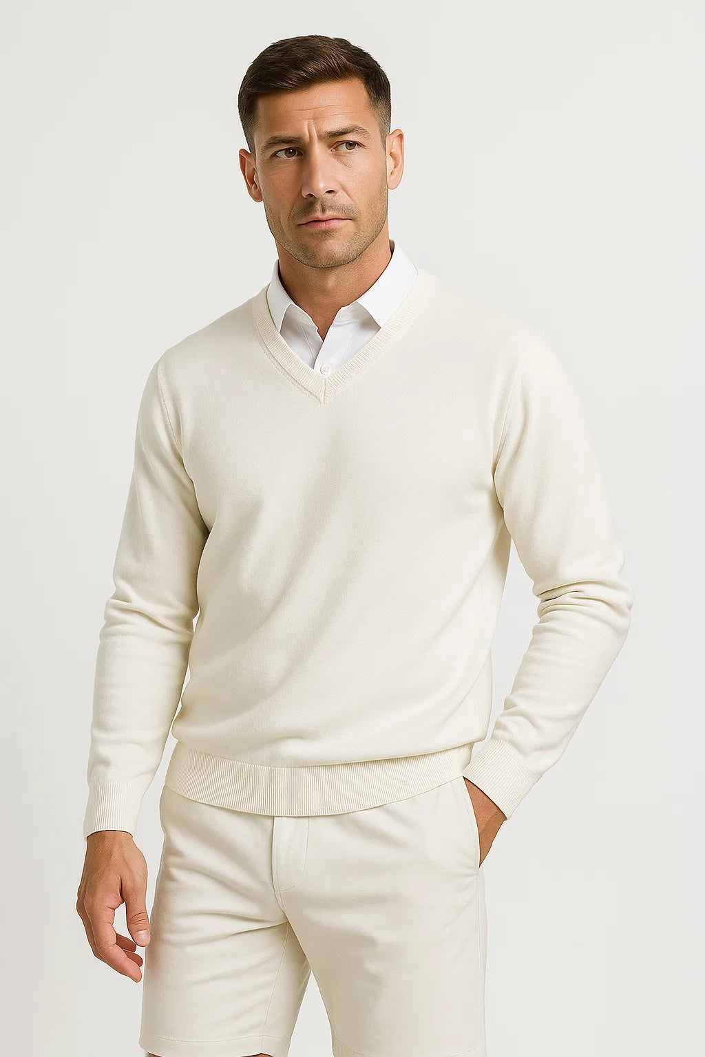 Eliott | Men’s V-Neck Slim Fit Sweater