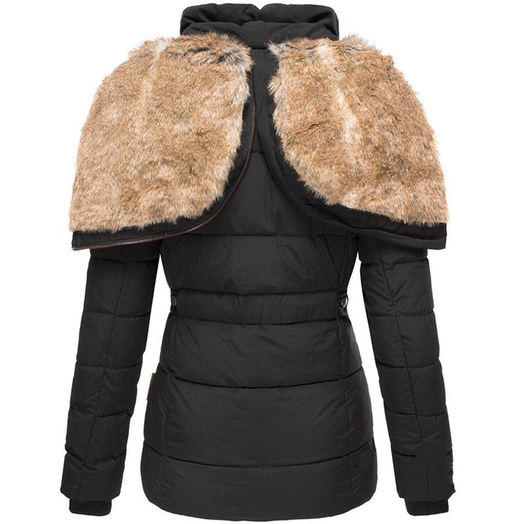 Gabbie | Women’s Winter Puffer Jacket with Fur Hood