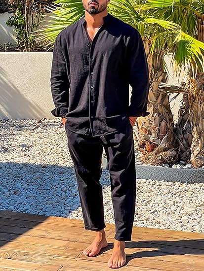 Zaine | Men’s Two-Piece Cotton Set – Relaxed Summer Elegance