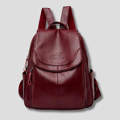 Alea | Women’s Anti-Theft Leather Backpack