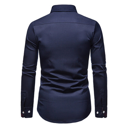 Aless | Men’s White Shirt with Paisley Accents