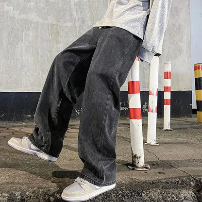 Andren | Men’s Casual Baggy Wide-Leg Jeans
