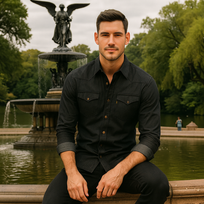 Ashlin | Men’s Denim Casual Shirt