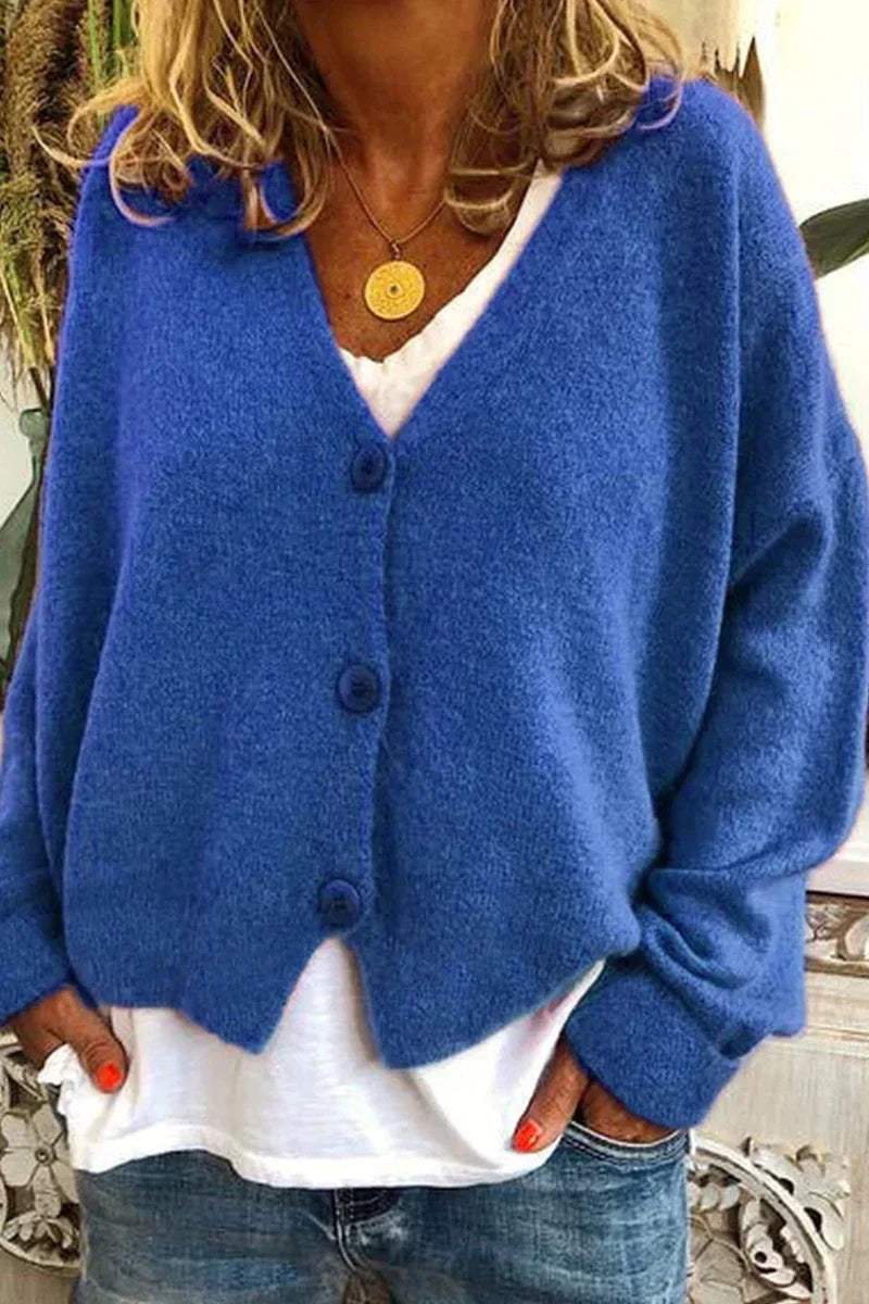 Aspenie | Women’s Patchwork V-Neck Cardigan