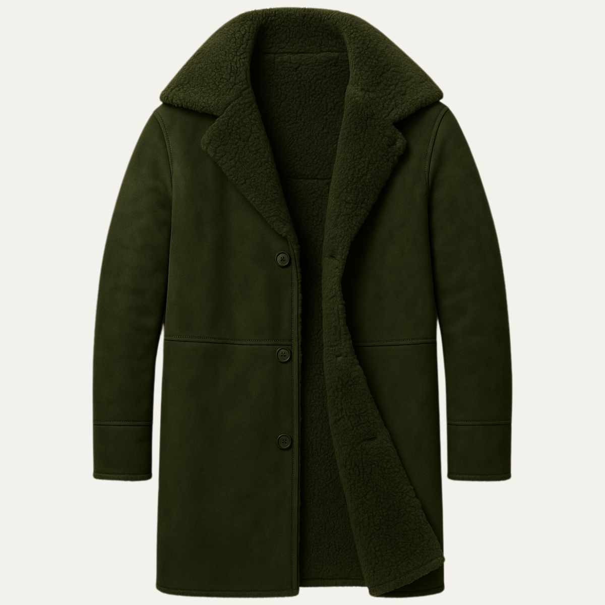 Aspeno | Men’s Shearling Winter Coat