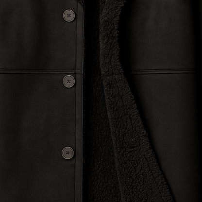 Aspeno | Men’s Shearling Winter Coat