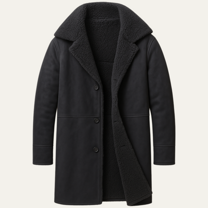 Aspeno | Men’s Shearling Winter Coat