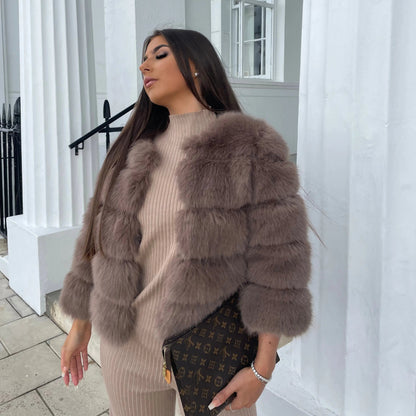 Aurie | Women’s Luxurious Faux Fur Coat