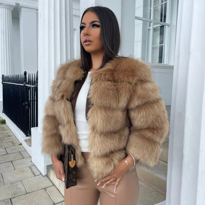 Aurie | Women’s Luxurious Faux Fur Coat