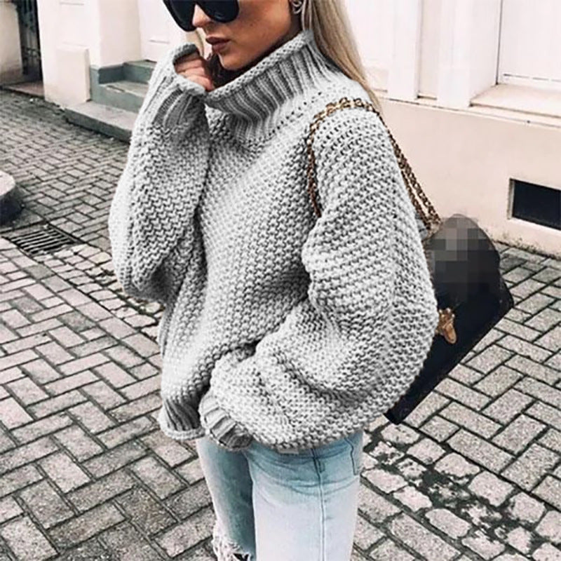 Becca | Women’s Chunky Knit Turtleneck Sweater