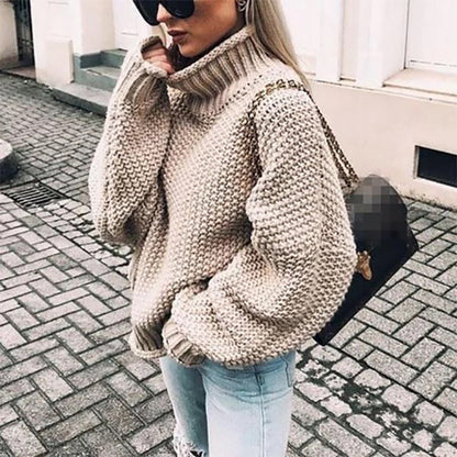 Becca | Women’s Chunky Knit Turtleneck Sweater