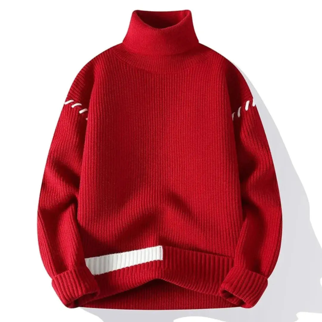 Benedict | Men’s Patchwork Knit Sweater