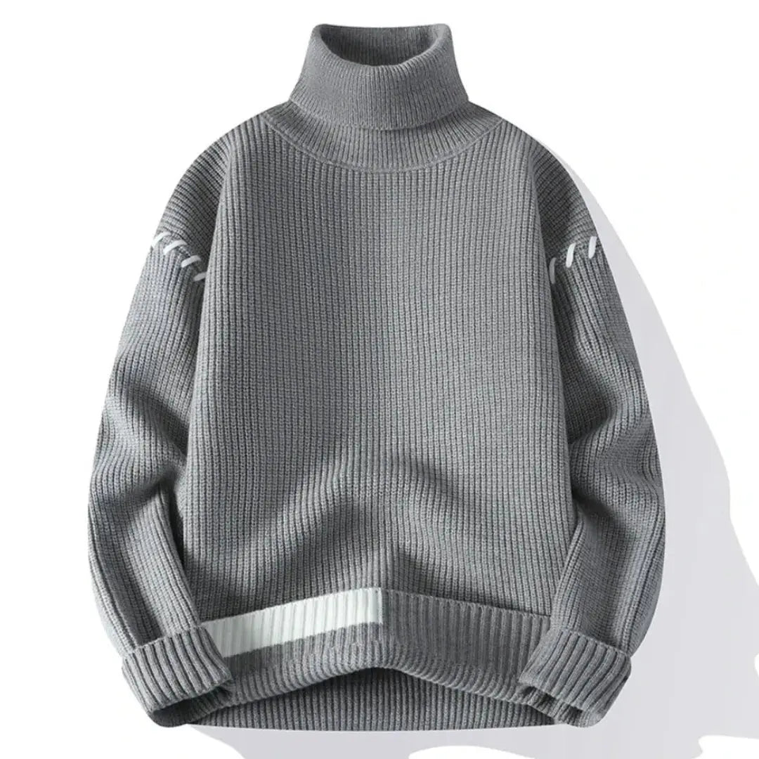 Benedict | Men’s Patchwork Knit Sweater