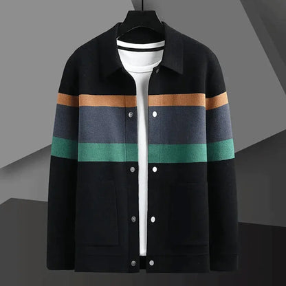 Bruno | Men’s Luxury Jacquard Knit Cardigan