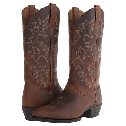 Carlo | Men’s Mid-Calf Leather Cowboy Boots