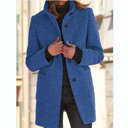 Carly | Women’s Wool Blend Coat – Simple Elegance for Every Day
