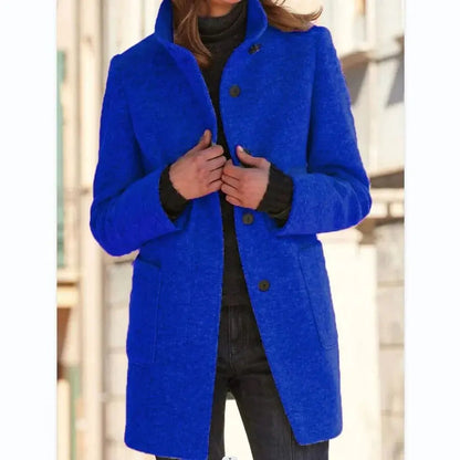 Carly | Women’s Wool Blend Coat – Simple Elegance for Every Day