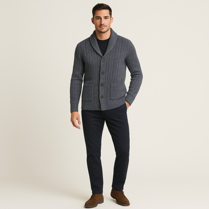 Caspiano | Men’s Premium Cashmere Cardigan