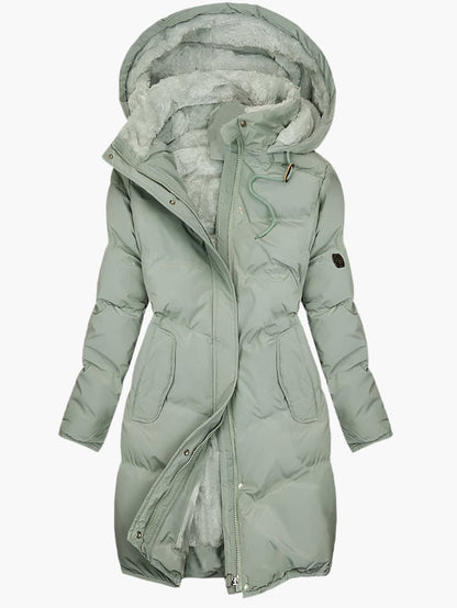 Cassy | Women’s Elegant Winter Quilted Hooded Coat