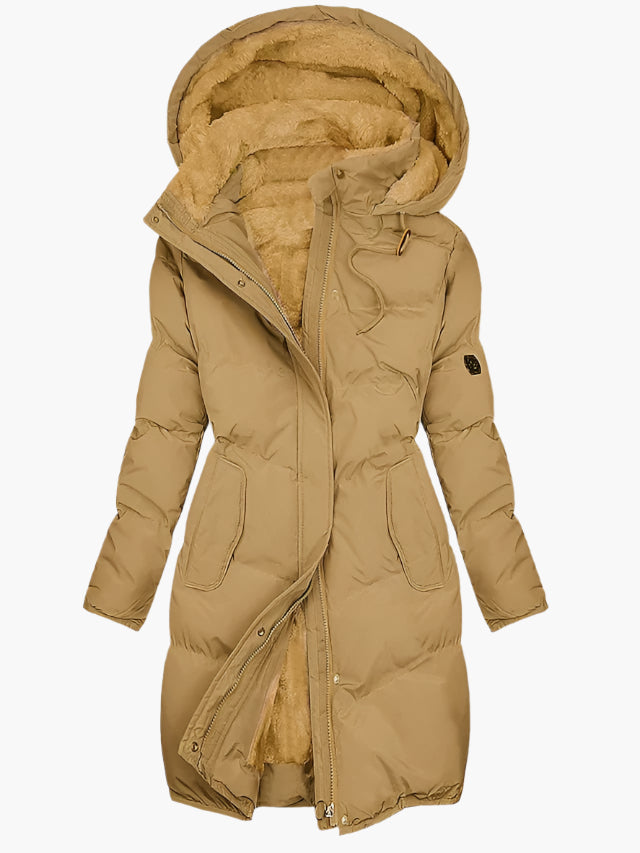 Cassy | Women’s Elegant Winter Quilted Hooded Coat