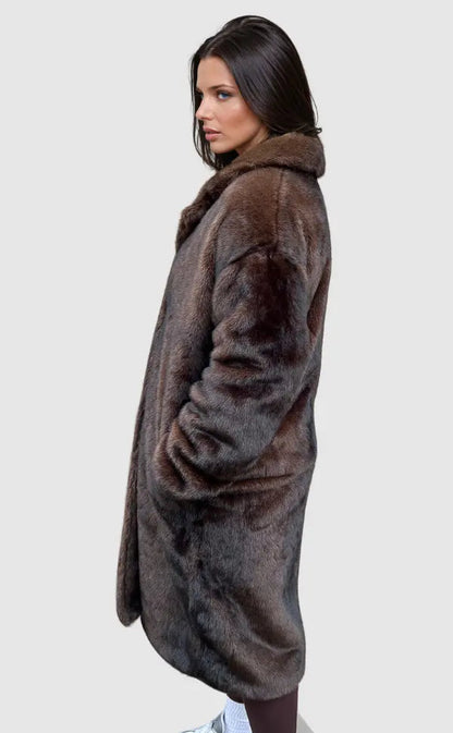 Celestian | Women’s Long Faux Fur Coat