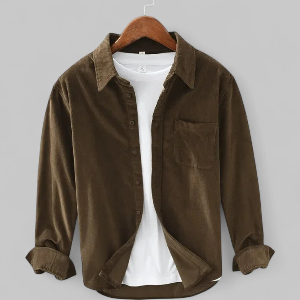 Cordy | Men’s Long-Sleeve Retro Corduroy Shirt