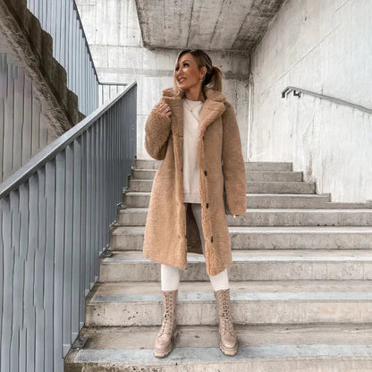 Cozy | Women’s Plush Open-Front Winter Coat