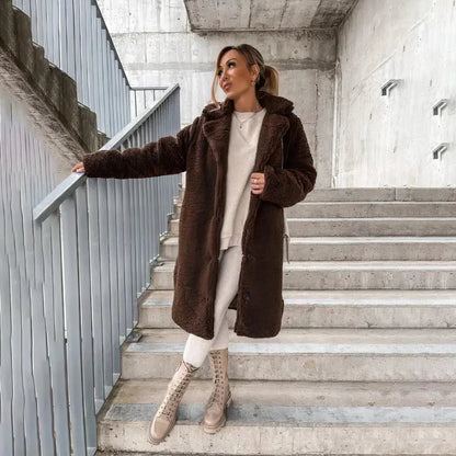 Cozy | Women’s Plush Open-Front Winter Coat