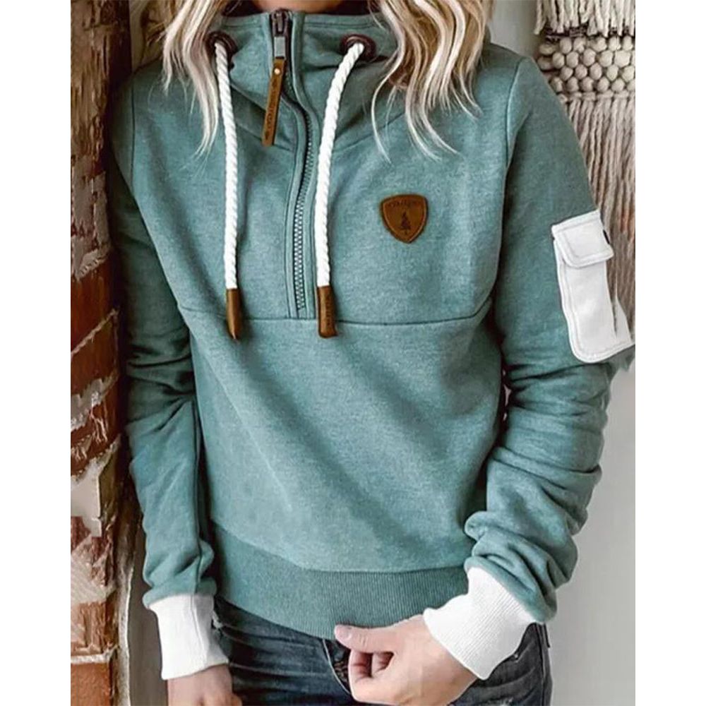 Cyra | Women’s Fleece-Lined Half-Zip Hoodie