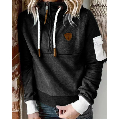Cyra | Women’s Fleece-Lined Half-Zip Hoodie