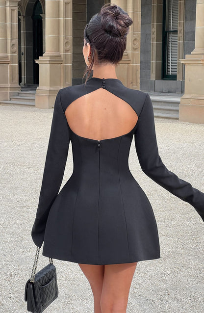 Donnabeth | Women’s Elegant High-Neck Mini Dress