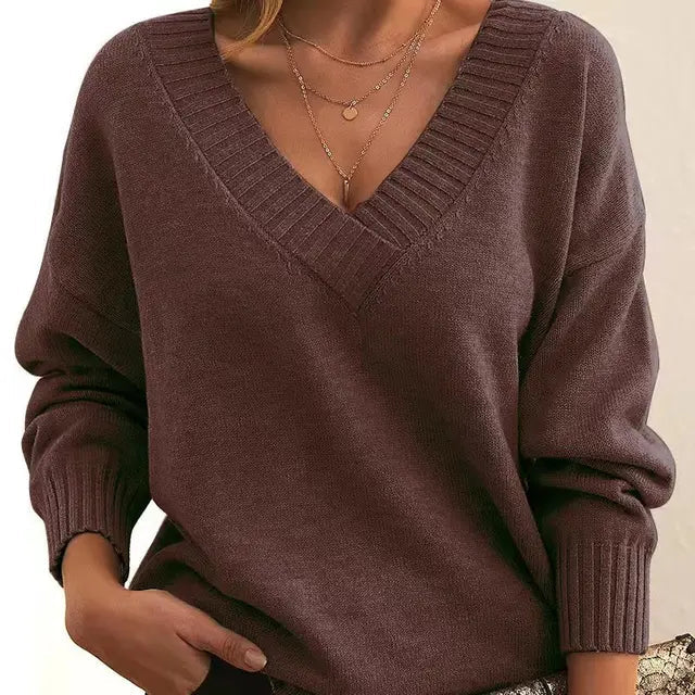 Elexa | Women’s Premium Cashmere V-Neck Sweater