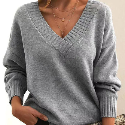 Elexa | Women’s Premium Cashmere V-Neck Sweater