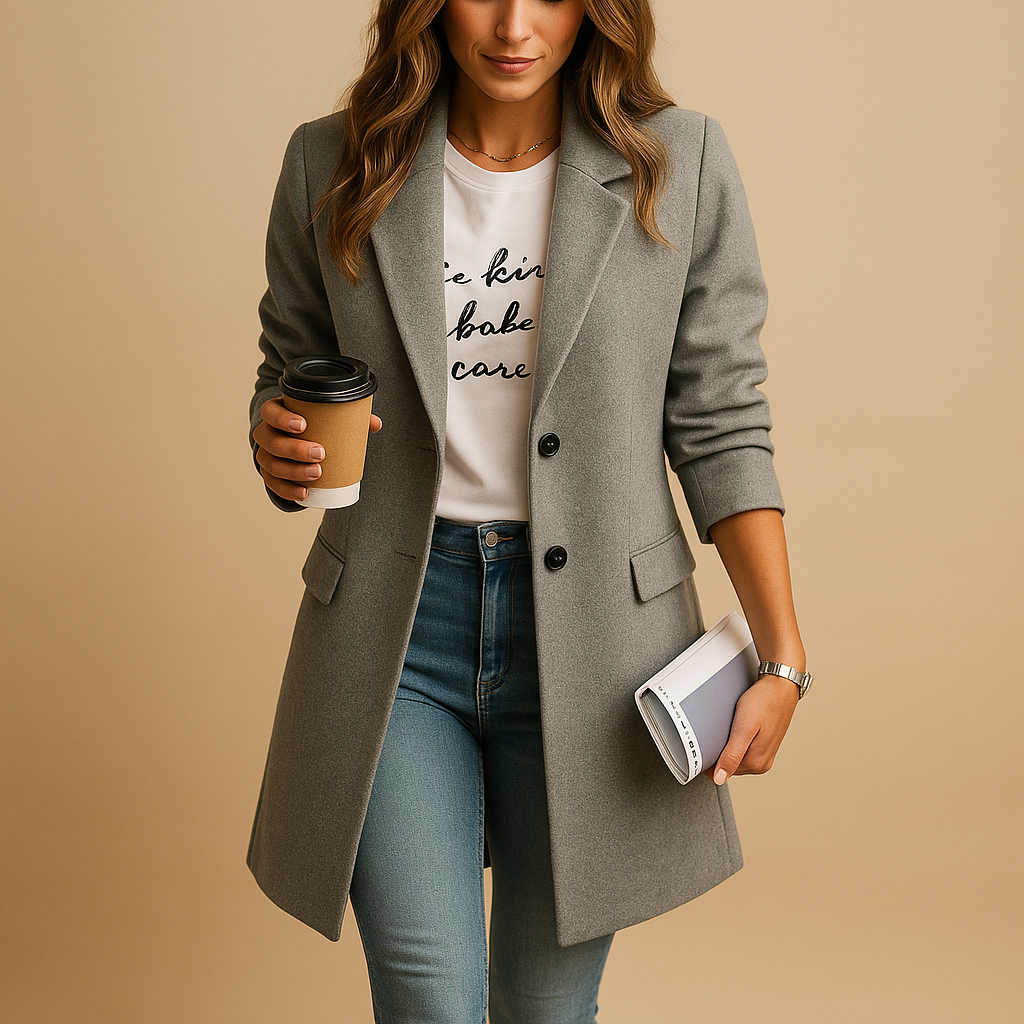 Eline | Women’s Longline Wool Coat