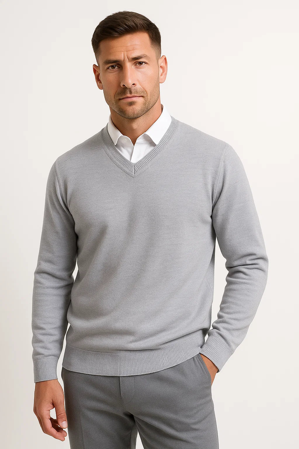Eliott | Men’s V-Neck Slim Fit Sweater