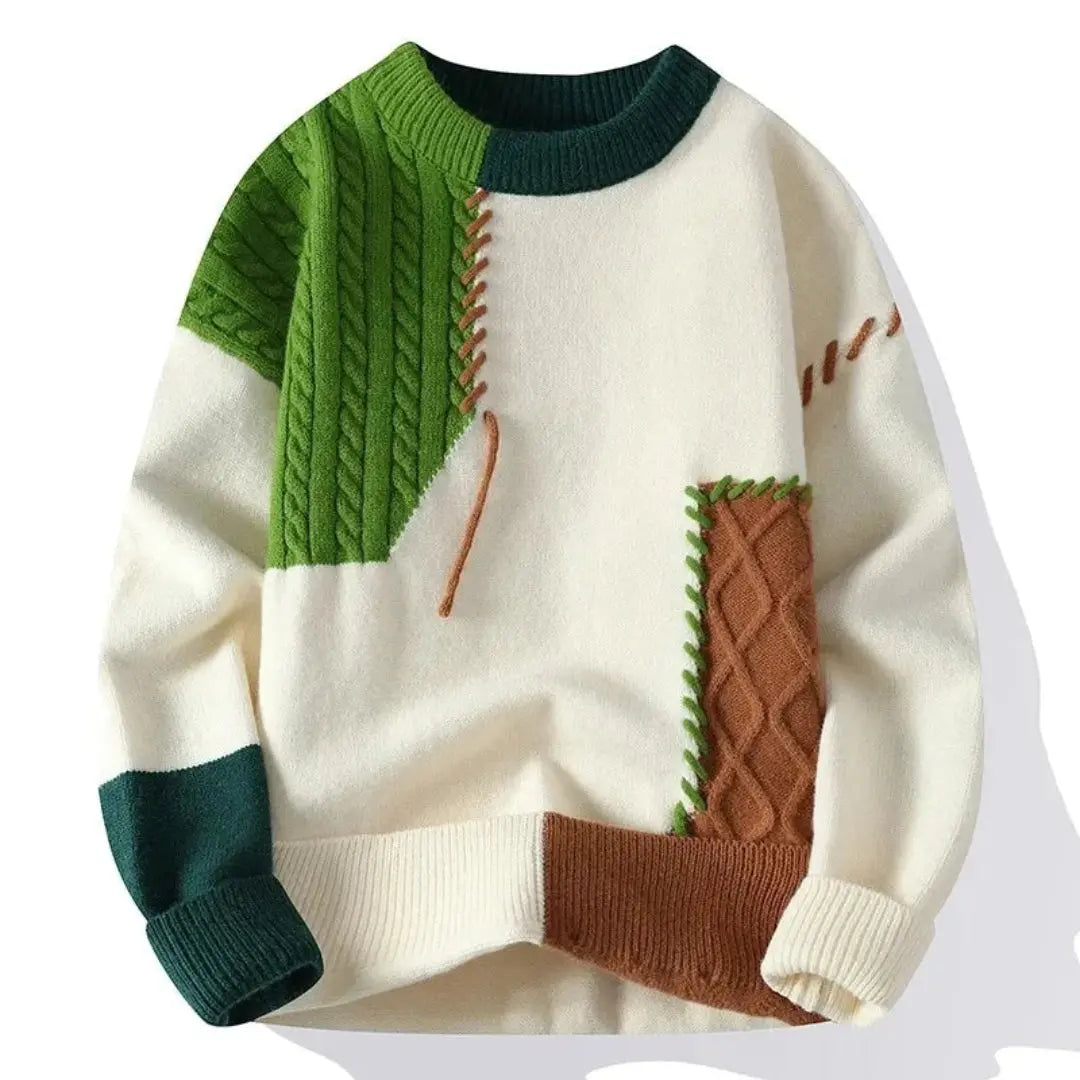 Mackenly | Men’s Patchwork Vanguard Sweater
