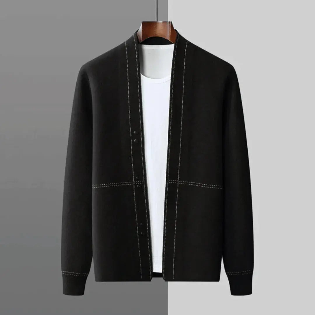 Kiera | Men’s Luxury Wool Twill Cardigan