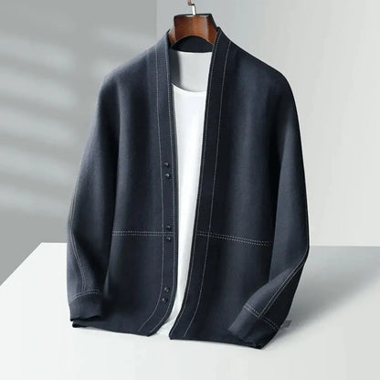 Kiera | Men’s Luxury Wool Twill Cardigan