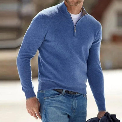 Ferry | Men’s Lightweight Cashmere Zipper Sweater