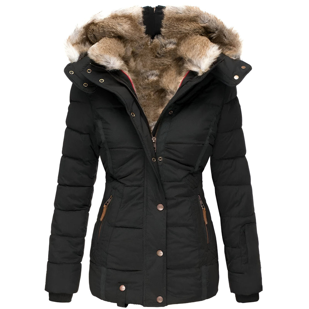 Gabbie | Women’s Winter Puffer Jacket with Fur Hood