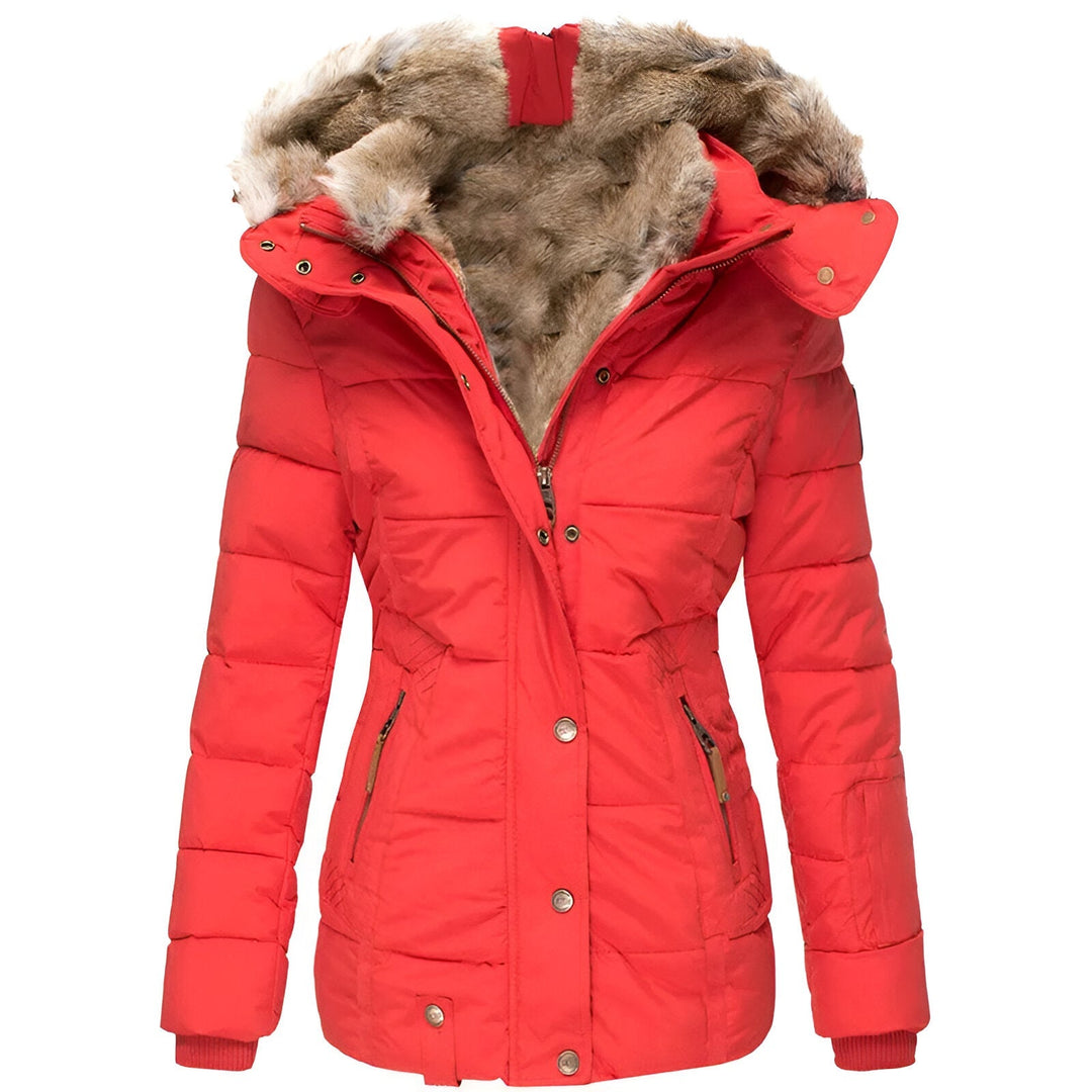 Gabbie | Women’s Winter Puffer Jacket with Fur Hood