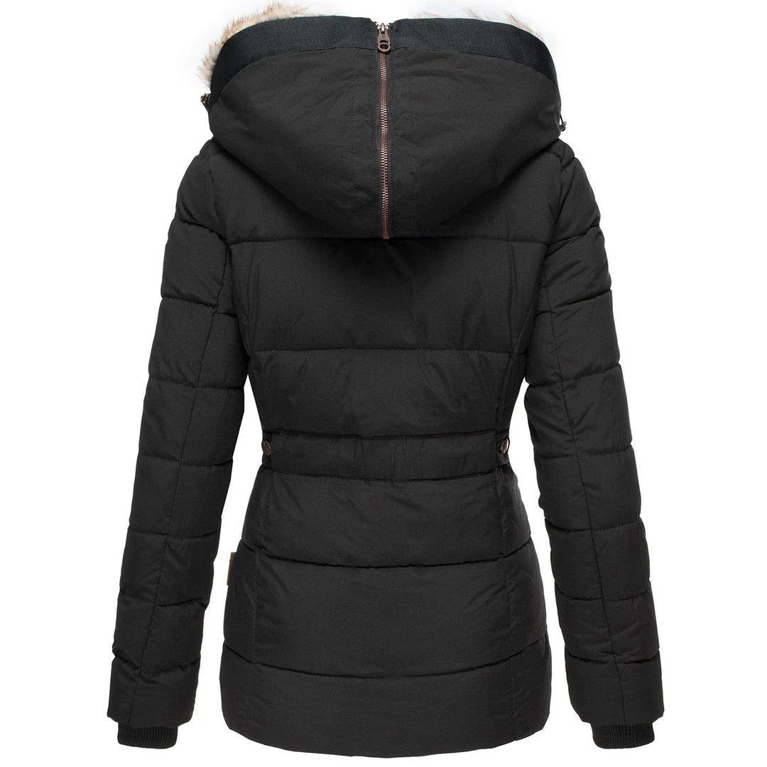Gabbie | Women’s Winter Puffer Jacket with Fur Hood