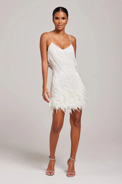 Gabrielle | Women’s Feather Fringe Mini Dress