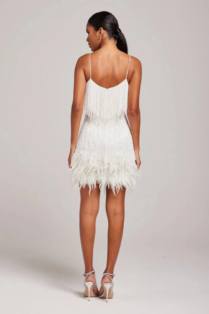 Gabrielle | Women’s Feather Fringe Mini Dress
