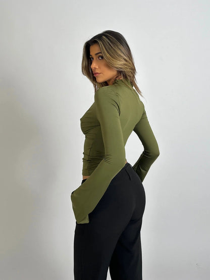 Gelinda | Women’s Lace-Trim V-Neck Top