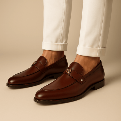 Giviny | Men’s Clean Cut Leather Loafers