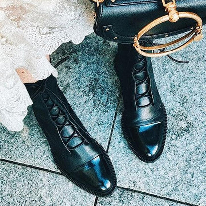 Sapphira | Women’s Lace-Up Leather Ankle Boots