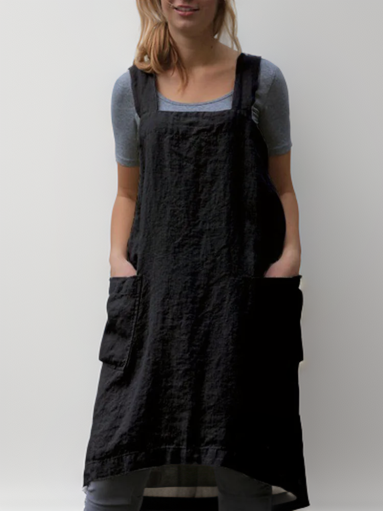 Hidilyn | Women’s Cotton Cross-Back Utility Apron