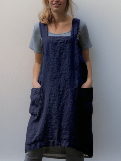 Hidilyn | Women’s Cotton Cross-Back Utility Apron